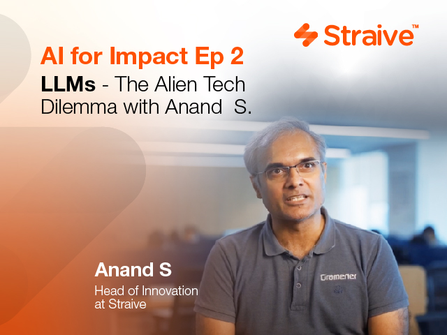 AI for Impact Ep 2: LLMs - The Alien Tech Dilemma with Anand S.